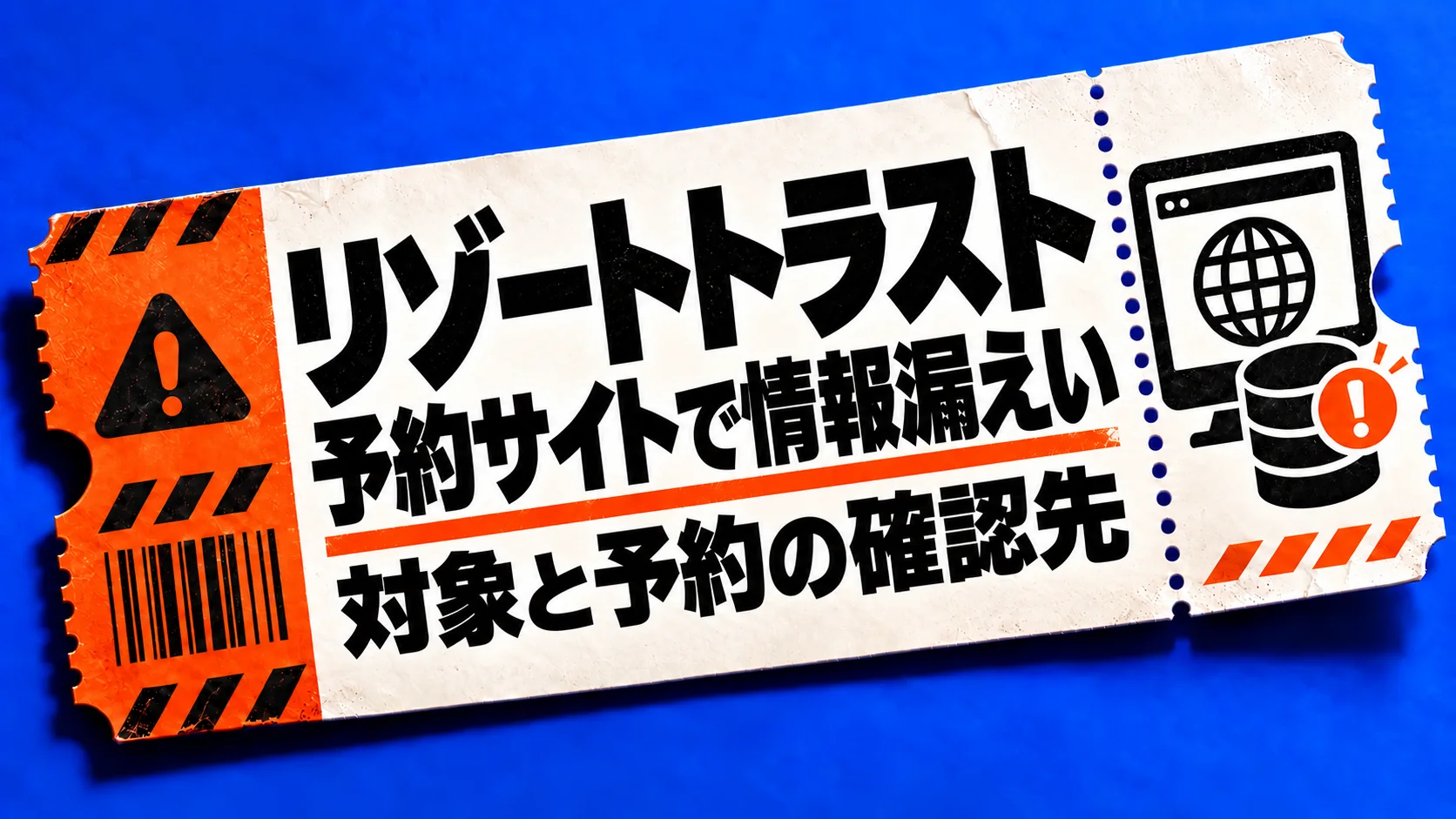 リゾートトラスト。予約サイトで情報漏えい。対象と予約の確認先。