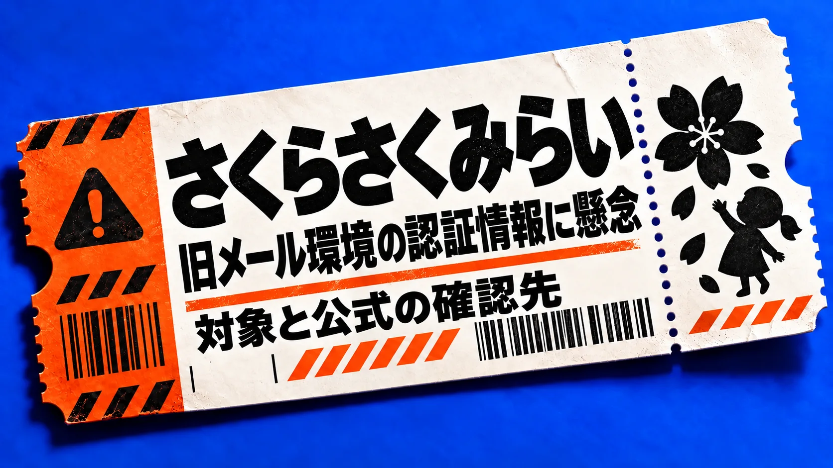 さくらさくみらい:旧メール環境の認証情報に懸念