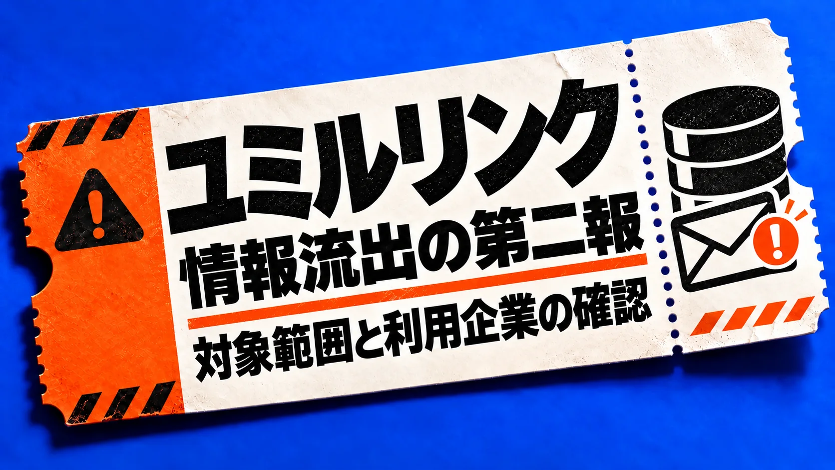 ユミルリンク、情報流出の第二報、対象範囲と利用企業の確認