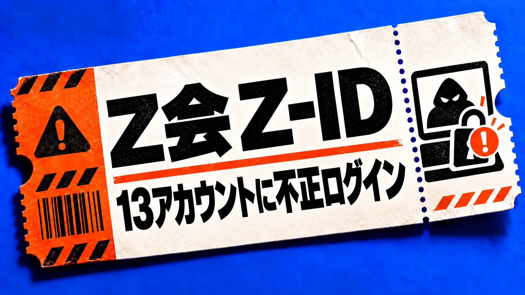 Z会 Z-ID。13アカウントに不正ログイン。